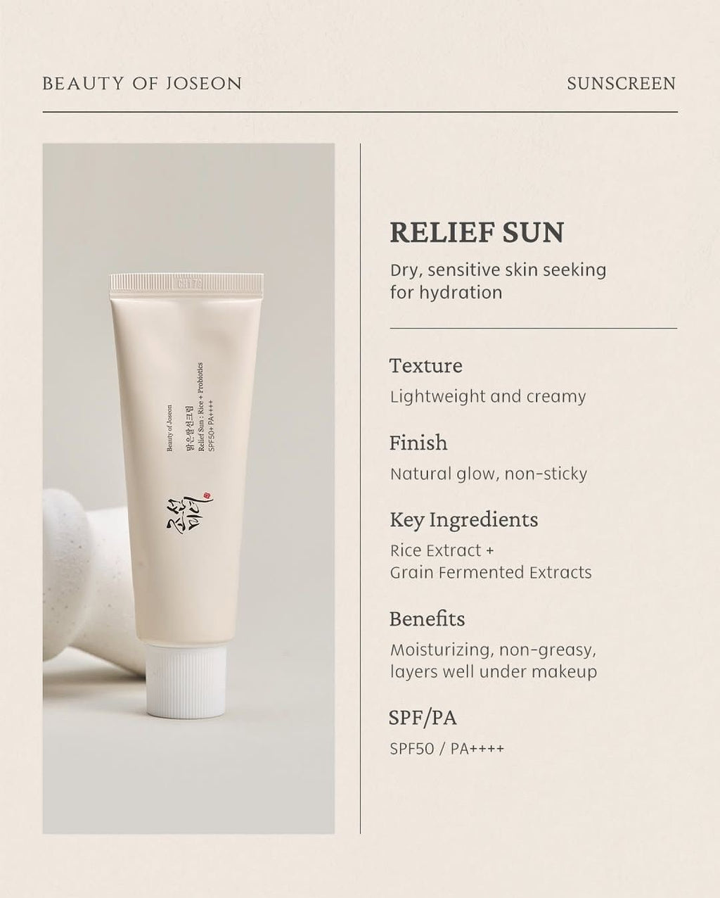 Beauty of Joseon Relief Sun