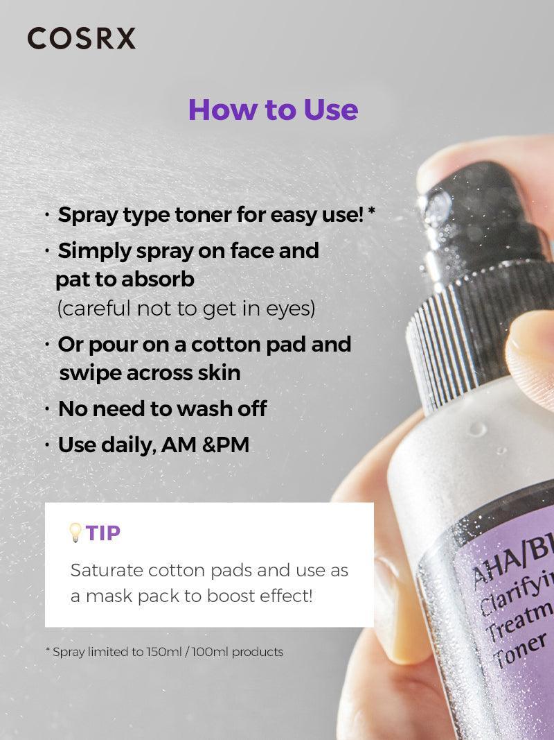 COSRX AHA/BHA Clarifying Treatment Toner Travel Size